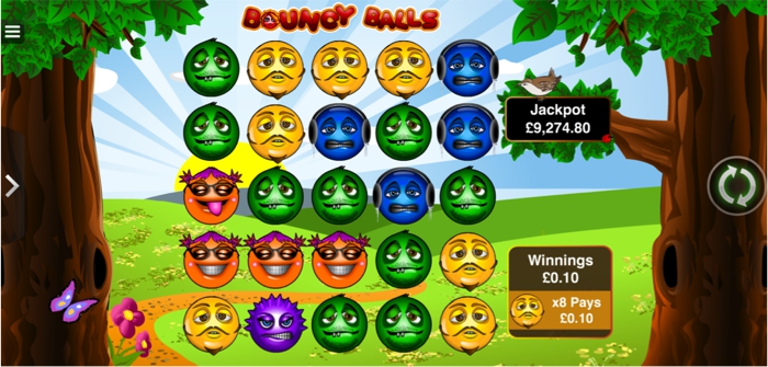 Bouncy Balls Slot Screenshot