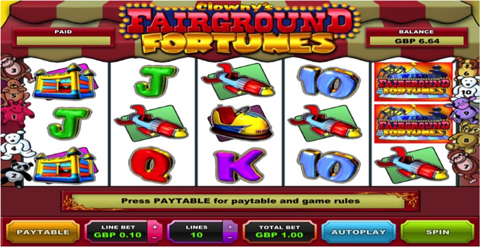 Clowny's Fairground Fortunes Slot Screenshot