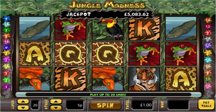 Jungle Madness slot screenshot